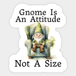 Gnome Is An Attitude Sticker